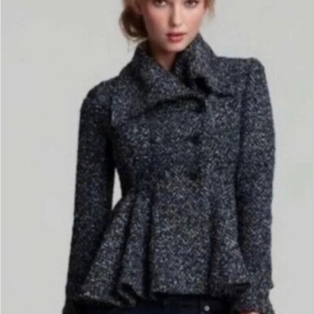 COPY - Free People What’s New Peplum Patricia Tweed Coat